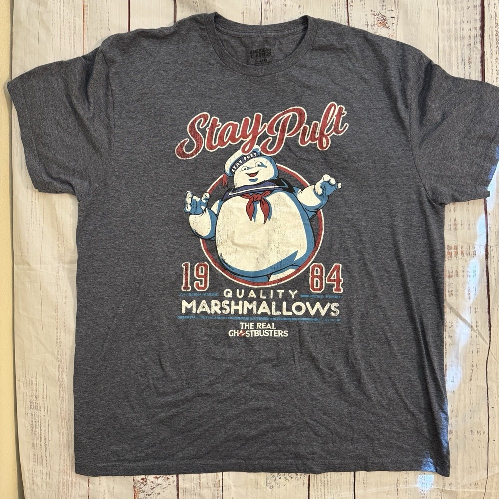 Official Ghostbusters Stay Puft Marshmellow Man Men's T-shirt American Classics